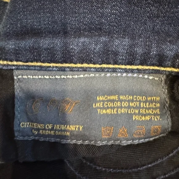 Citizens Of Humanity Dark Blue Kelly Low Rise Jeans - Picture 5 of 15